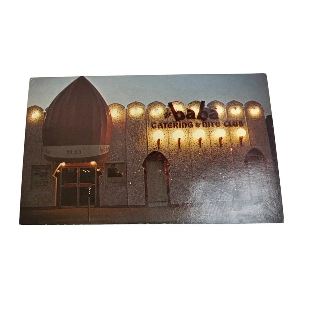 Vintage The Baba Catering Nite Club Postcard Rego Park Queens NY 38288-D